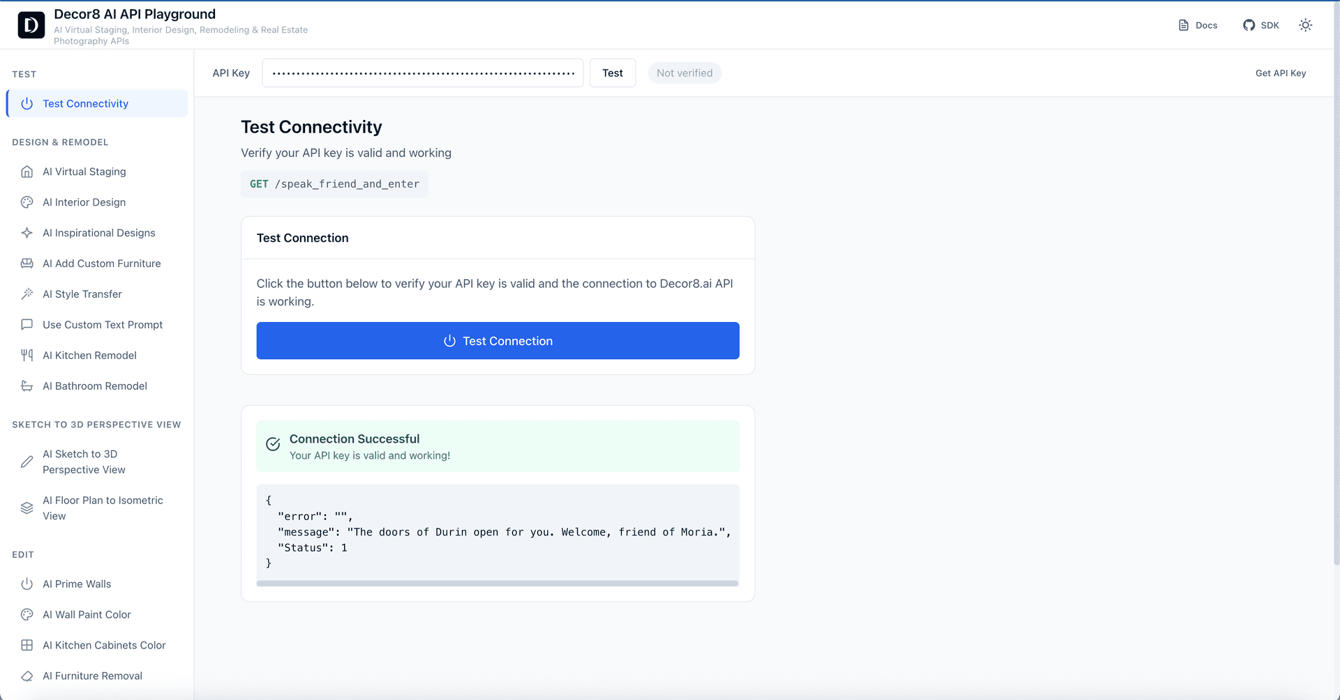 How to get your Decor8 AI API key
