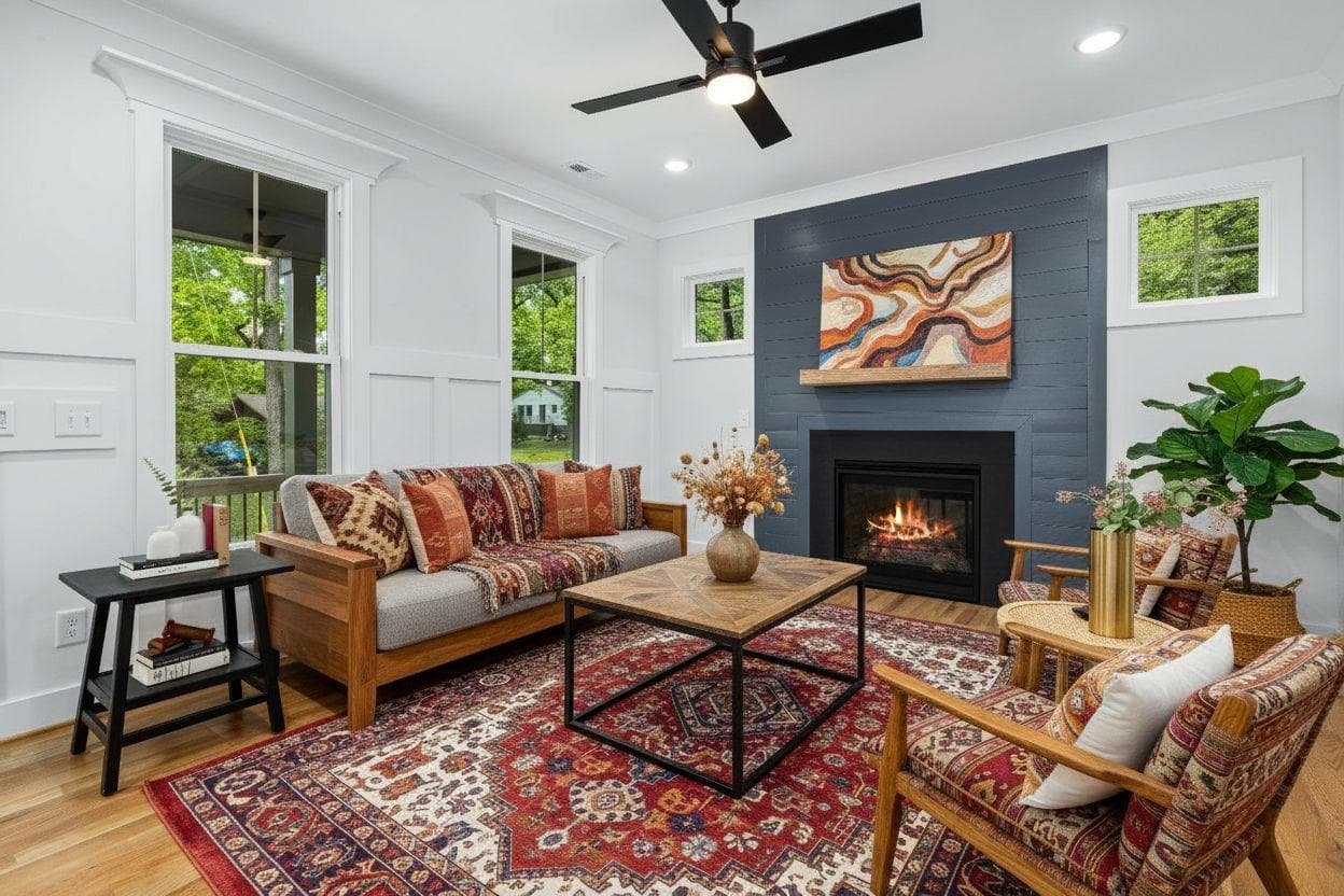 AI-powered interior design transformation
