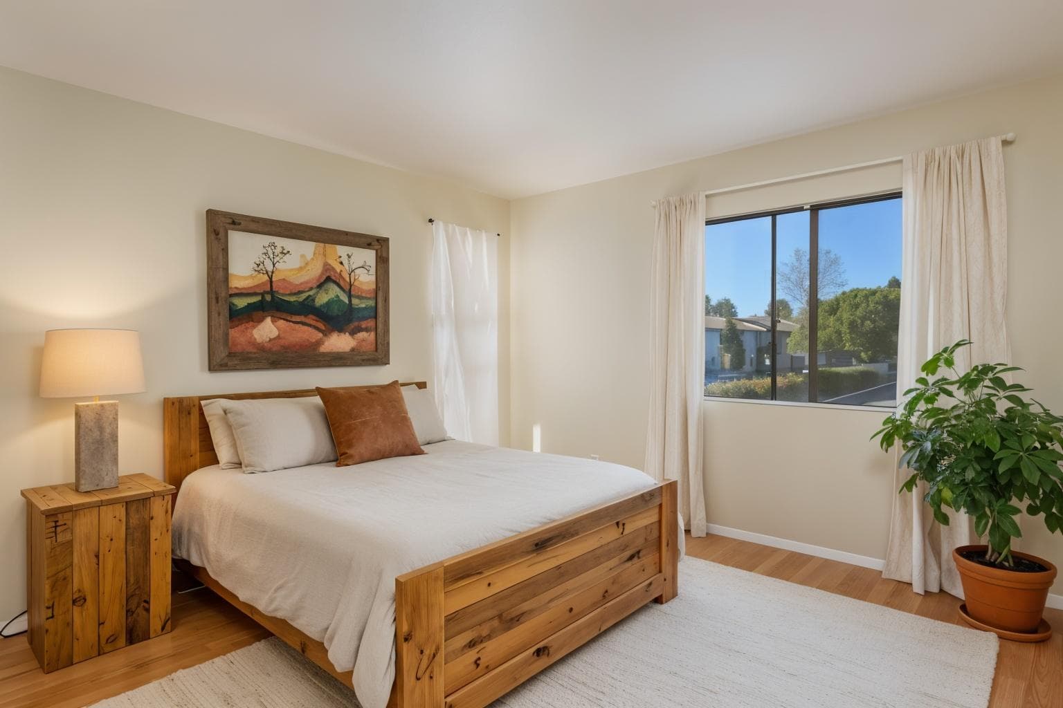 Living room after AI redesign transformation