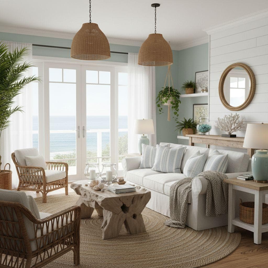 AI-generated interior design idea - modern living room