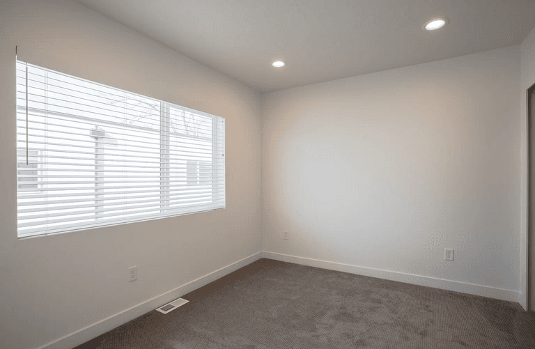 Vacant bedroom before virtual staging