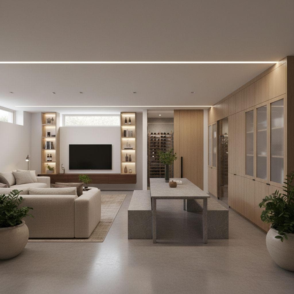 Modern Basement design