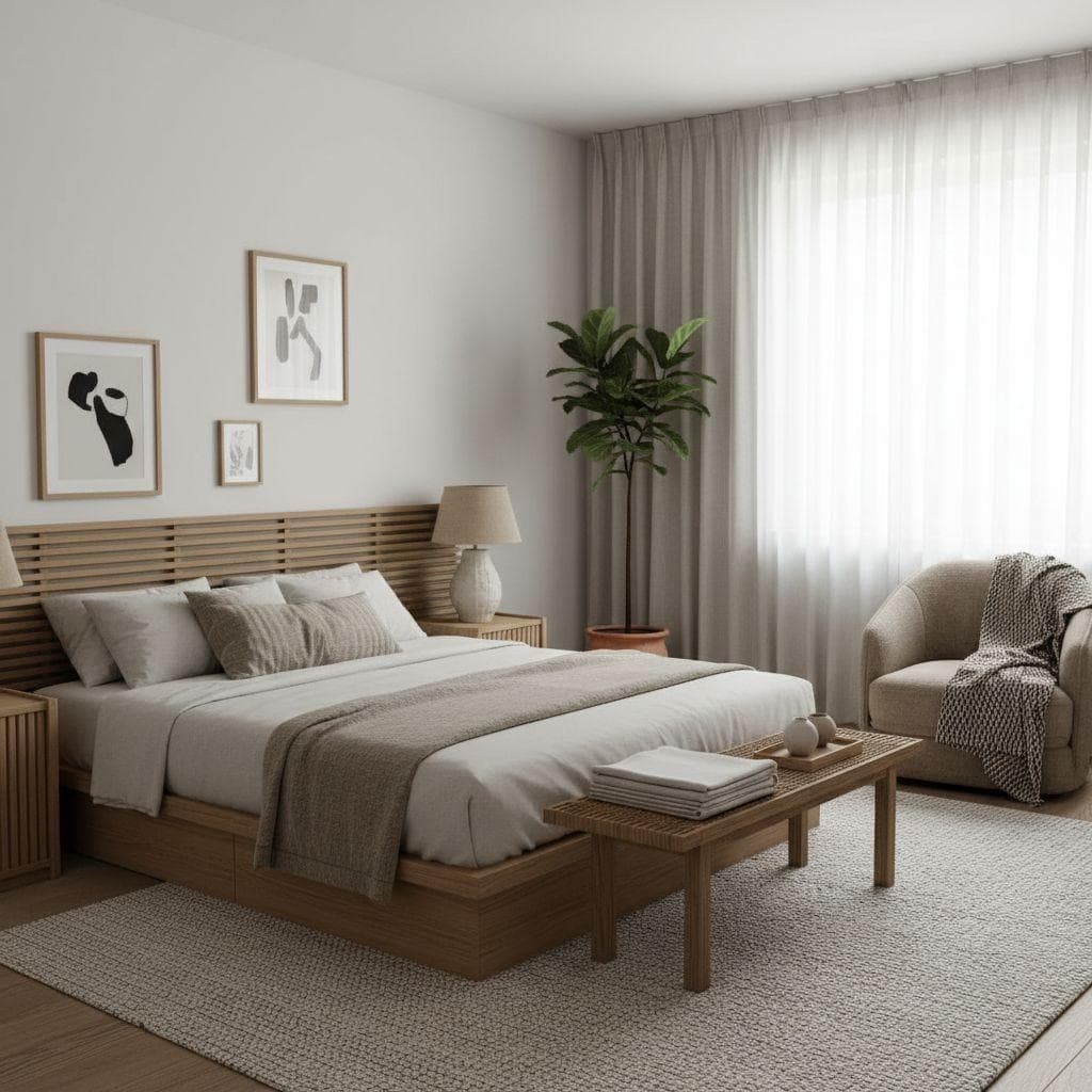Japandi Bedroom design
