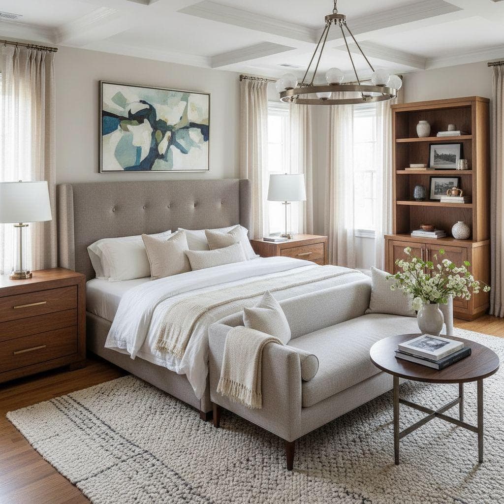 Transitional Bedroom design