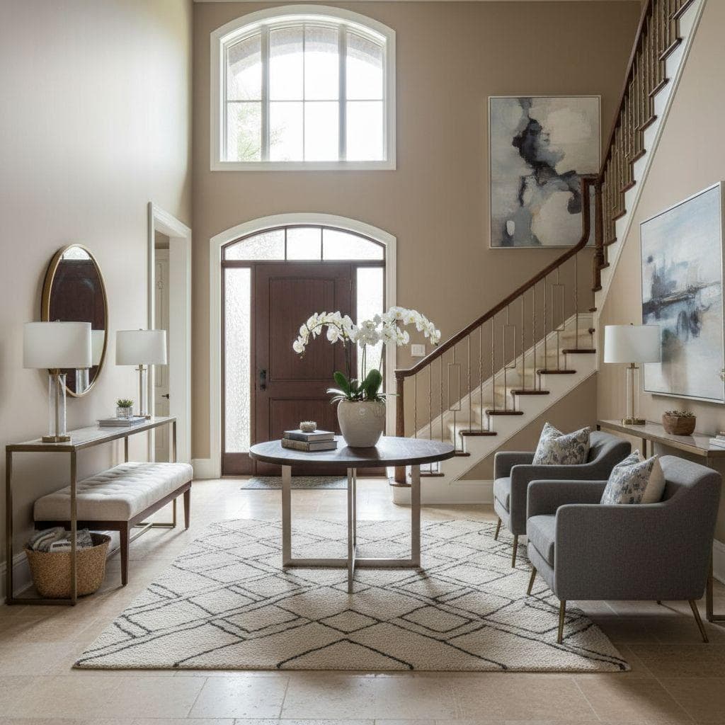 Transitional Entryway design