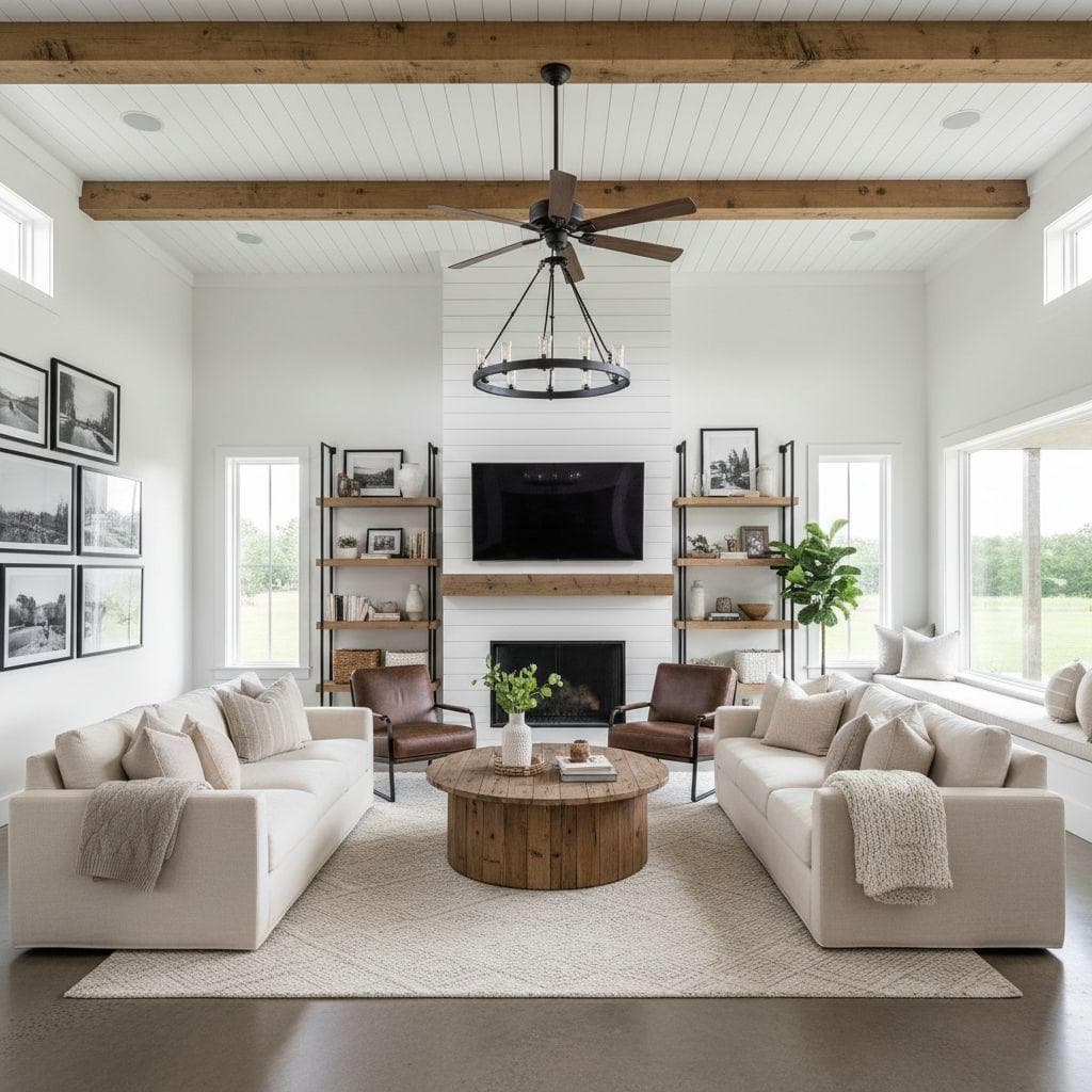 Modern Farmhouse Family Room design