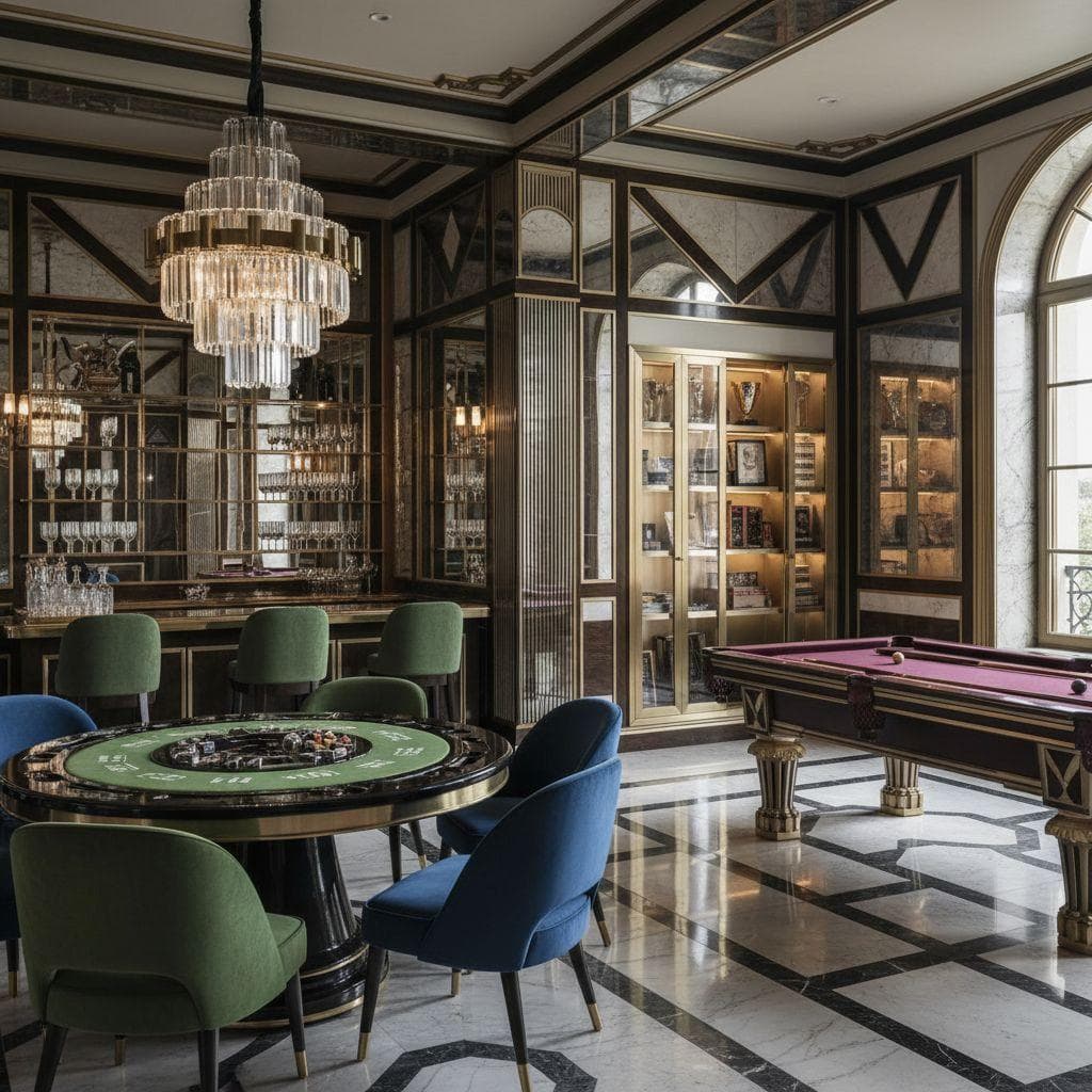 Art Deco Game Room design
