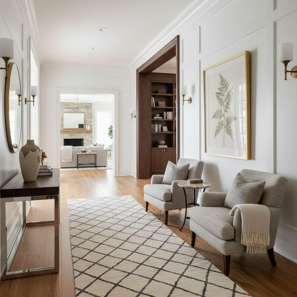 Transitional Hallway design