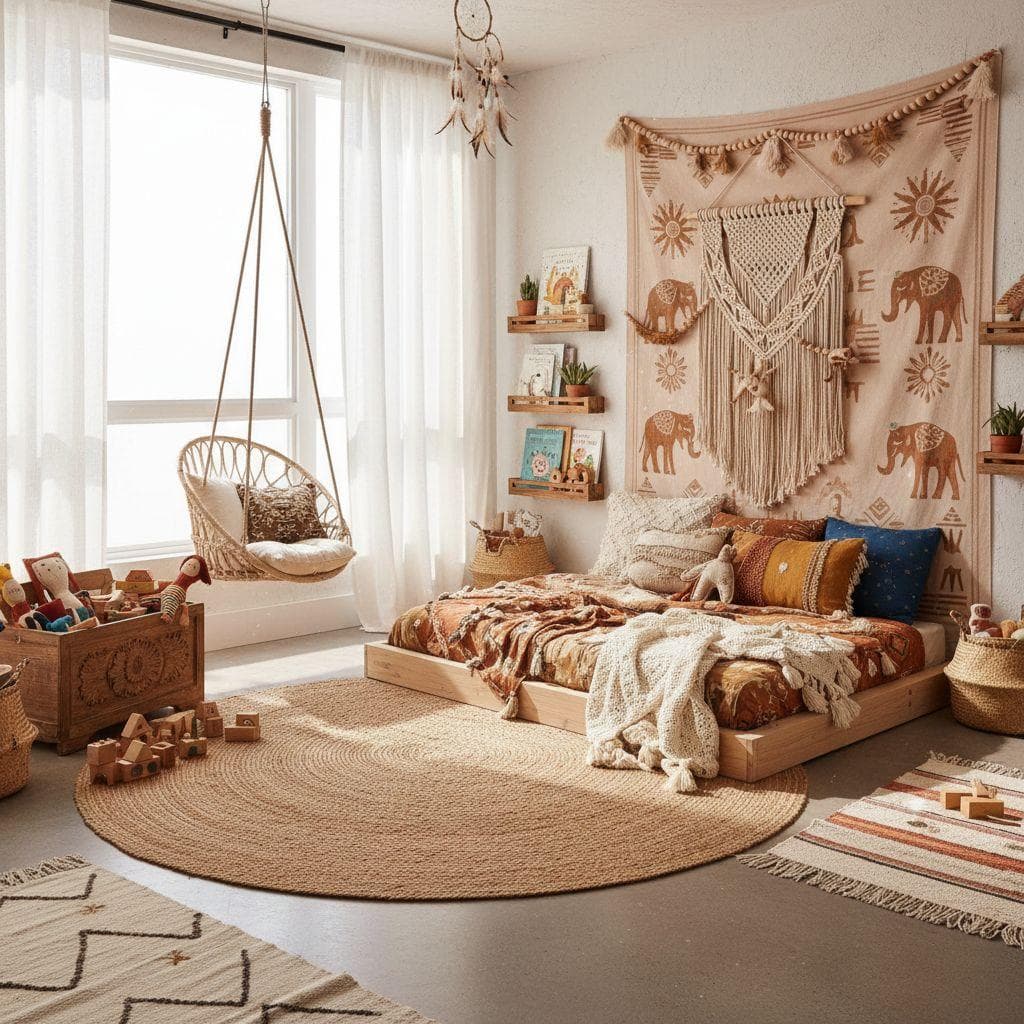 Bohemian Kids Room design