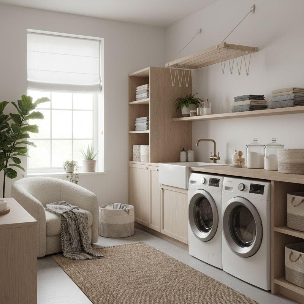 Scandinavian Laundry Room design