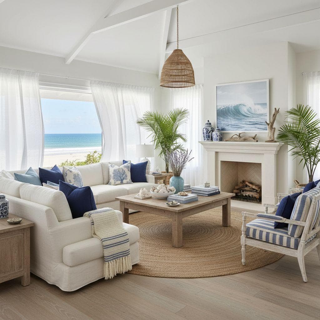 Coastal Living Room design