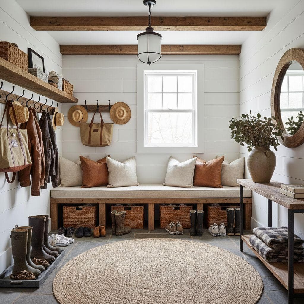 Farmhouse Mudroom design