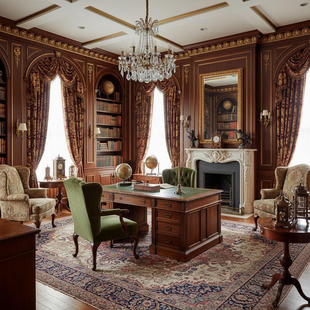Traditional Study Room design
