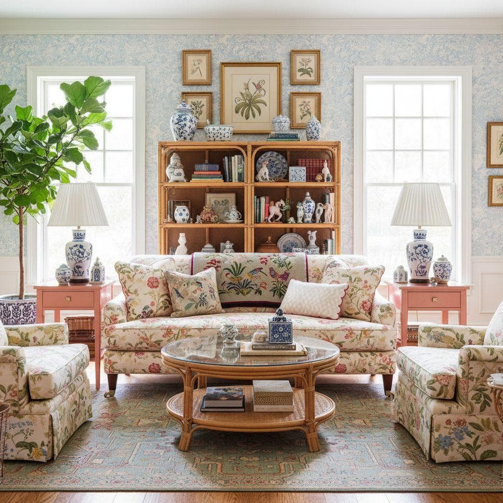 Grandmillennial interior design style