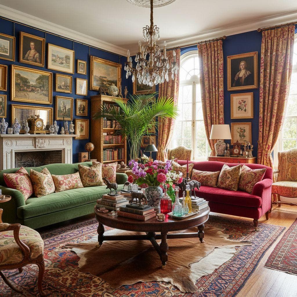 Maximalist interior design style