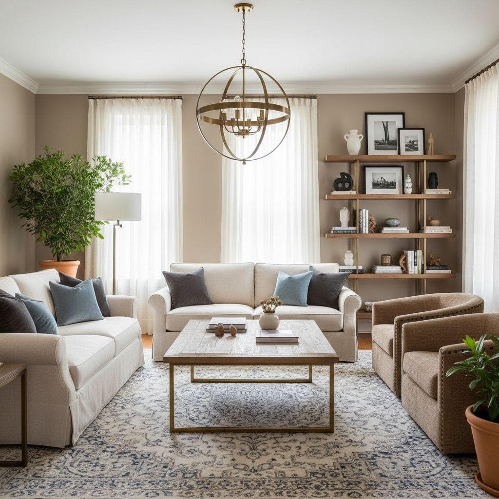 Transitional interior design style