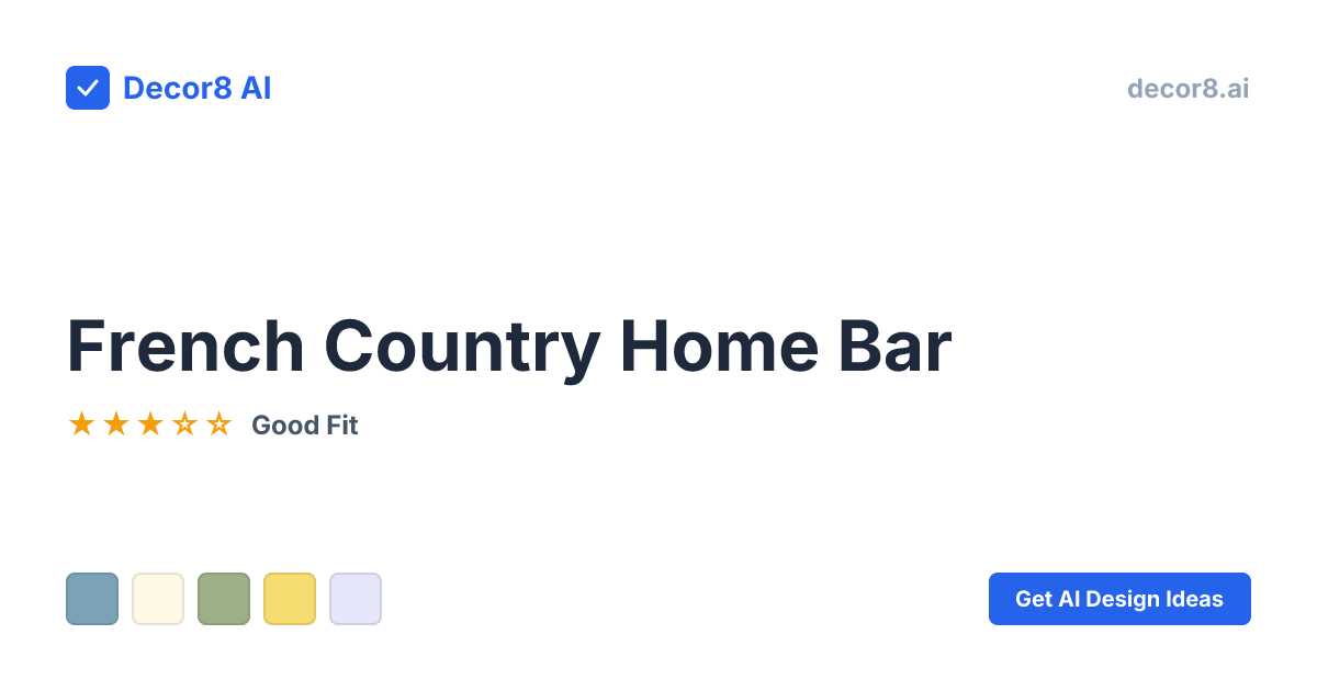 French Country Home Bar Ideas | French Country Home Bar Design | Decor8 ...