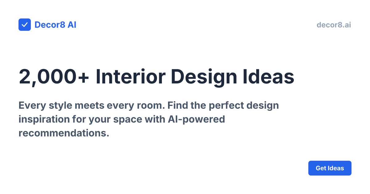 2,000+ Interior Design Ideas | Style + Room Combinations | Decor8 AI ...